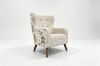 Picture of LUNORA Beige Accent Armchair/Sofa Chair with Floral Outer Back