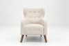 Picture of LUNORA Beige Accent 1 Seater Sofa/Armchair/Sofa Chair with Floral Outer Back
