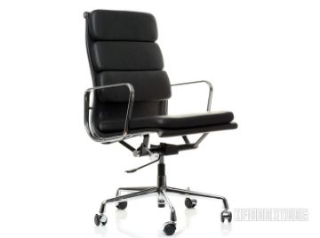 Picture of  [FLOOR MODEL CLEARANCE] Replica Eames Soft Pad High Back Chair *Italian Leather