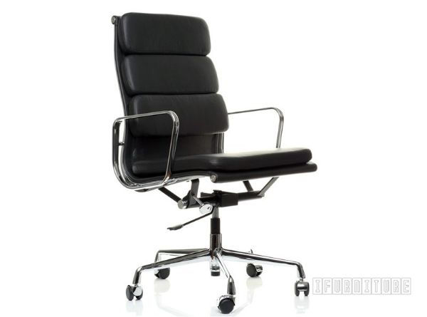 Picture of  [FLOOR MODEL CLEARANCE] Replica Eames Soft Pad High Back Chair *Italian Leather