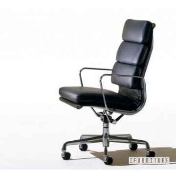 Picture of  [FLOOR MODEL CLEARANCE] Replica Eames Soft Pad High Back Chair *Italian Leather