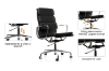 Picture of  [FLOOR MODEL CLEARANCE] Replica Eames Soft Pad High Back Chair *Italian Leather