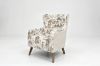 Picture of LUNORA Beige Accent 1 Seater Sofa/Armchair/Sofa Chair with Floral Inner Seat