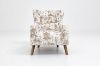 Picture of LUNORA Beige Accent 1 Seater Sofa/Armchair/Sofa Chair with Floral Inner Seat