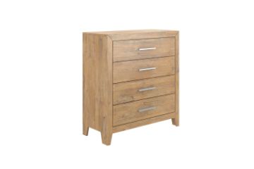 Picture of  [FLOOR MODEL CLEARANCE] EMERSON 4-Drawer Solid Acacia Wood Tallboy
