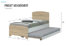 Picture of  [FLOOR MODEL CLEARANCE] RYDEN Single Trundle Bed