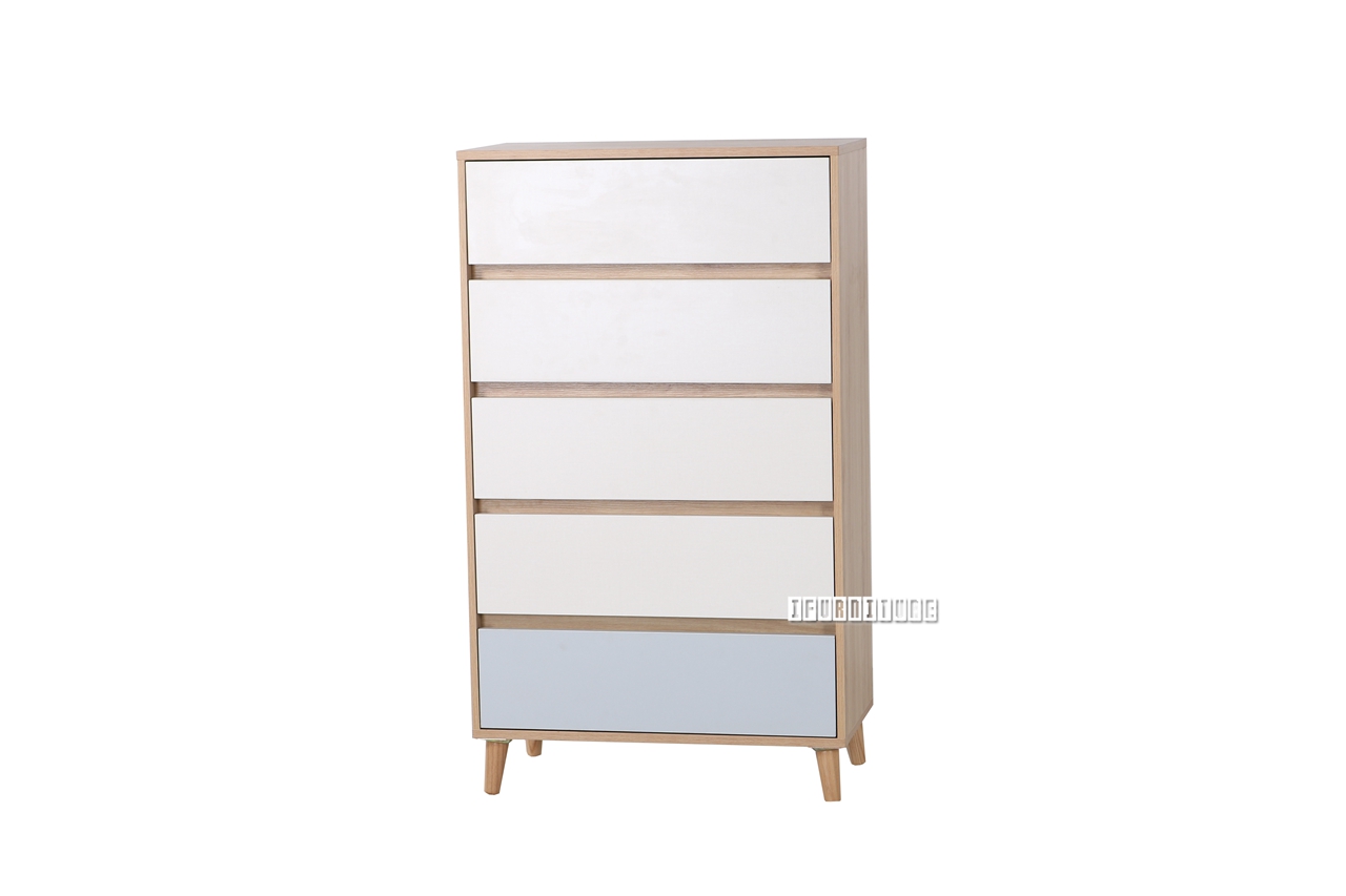 RENO 5 DRW Tallboy (Solid Wood Leg)