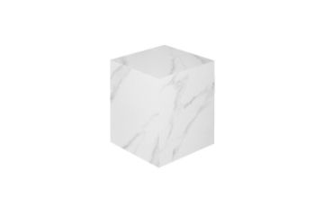 Picture of  [FLOOR MODEL CLEARANCE]  DELRAY H40 Sintered Stone Pedestal Stand/Display Plinth(Matte White)