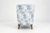 Picture of LUNORA Blue Accent 1 Seater Sofa/Armchair/Sofa Chair with Floral Outer Back