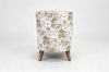 Picture of LUNORA Beige Accent 1 Seater Sofa/Armchair/Sofa Chair with Floral Outer Back