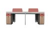 Picture of [FLOOR MODEL CLEARANCE]FOCUS 240 Office System 4-Seater Desk with Cabinets
