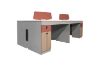 Picture of [FLOOR MODEL CLEARANCE]FOCUS 240 Office System 4-Seater Desk with Cabinets