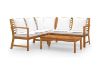 Picture of [FLOOR MODEL CLEARANCE]  WATFORD Solid Acacia Wood Outdoor Lounge Corner Sofa Set