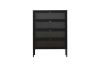 Picture of [FLOOR MODEL CLEARANCE]  STARK Steel Frame 4-Door Transparent Glass Shoe Cabinet (Black)