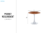 Picture of [FLOOR MODEL CLEARANCE]  JACOB D80 Round Dining Table (Walnut Colour)