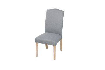 Picture of   [FLOOR MODEL CLEARANCE] HAVILAND Fabric Upholstered Dining Chair (Dark Grey)