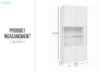 Picture of CURIO 4-Door Display Cabinet with LED Lighting