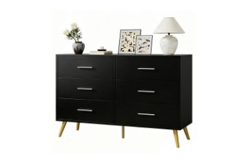 Picture of ELARA 6-Drawer Dresser/Storage Cabinet (Black)