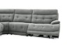 Picture of SOMNIX Manual Reclining Sectional Sofa with Storage Console & Cup Holders & USB Type-C Ports (Grey)