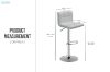 Picture of AKALI Adjustable Swivel Gas Lift Bar Stool (Beige)