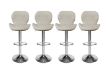 Picture of LIBBY Adjustable Swivel Gas Lift Bar Stool (Beige) - 4 Stools in 1 Carton