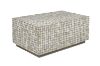 Picture of PIEDRAS Acacia Wood Coffee Table with Coconut Tiles