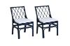 Picture of BRIGHTON Teak Wood & Rattan Dining Chair (Navy Blue)