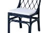 Picture of BRIGHTON Teak Wood & Rattan Dining Chair (Navy Blue)