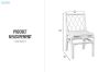 Picture of BRIGHTON Teak Wood & Rattan Dining Chair (Off White)