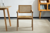 Picture of CHANDIGARH Solid Wood Replica Armchair (Natural) - Each