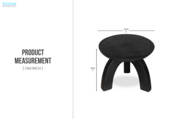 Picture of EAGIS Solid Mungur Wood Plant Stand (Black)