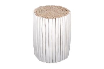 Picture of PRELUDE Teak Log Round Side Table/Stool in 2 Sizes 