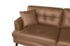 Picture of   [FLOOR MODEL CLEARANCE]BARRET Chaise Facing Right Sectional Air Leather Sofa (Brown) 