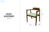 Picture of HIROSHIMA Solid Wood Replica Dining Armchair