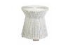 Picture of PARAGON Gamelina Wood Drum Side Table with Original Wicker Weave