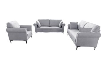 Picture of LUMA 3/2/1 Seater Fabric Sofa Range (Grey)