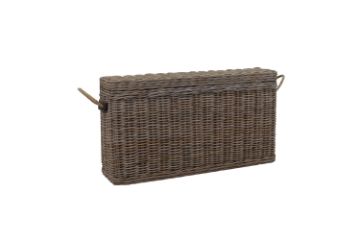 Picture of TYLER Acacia Wood Storage/Blanket Box with Full Kubu Original Weave