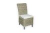 Picture of SAMURAI Acacia Wood Dining Chair with Full Kubu Grey Original Weave