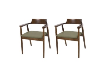 Picture of RIKA Solid Wood Dining Armchair - 2 Chairs in 1 Carton