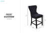 Picture of BRIAR Solid Wood Bar Chair  - 2 Chairs in 1 Carton