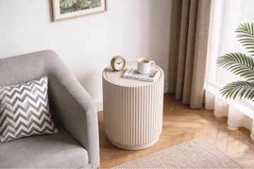 Picture of REY Mungur Wood Storage Side Table 