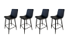 Picture of NOIR Bar Stool with Footrest