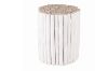 Picture of PRELUDE Teak Log Round Side Table/Stool - Small Size (38x38x50)