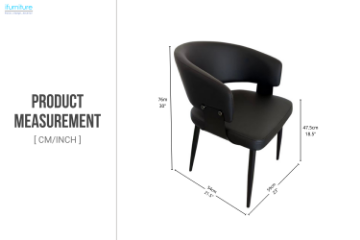 Picture of KALEM  Dining Chair (Black)