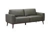 Picture of RHETT 3/2 Seater 100% Genuine Leather Sofa Range with Solid Wood Platform Base (Muted Green)