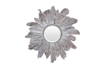 Picture of NANTU Teak Round Mirror/Wall Art (90cmx90cm)