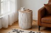 Picture of PRELUDE Teak Log Round Side Table/Stool - Big Size (45x60)