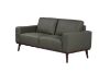 Picture of RHETT 3/2 Seater 100% Genuine Leather Sofa Range with Solid Wood Platform Base (Muted Green) - 3 Seater