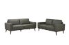 Picture of RHETT 3/2 Seater 100% Genuine Leather Sofa Range with Solid Wood Platform Base (Muted Green) - 3+2 Sofa Set