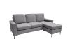 Picture of [FLOOR MODEL CLEARANCE] NAUTICA Reversible Sectional Sofa (Dark Grey) 